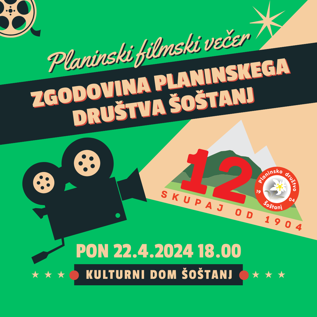 Planinski filmski večer: Zgodovina Planinskega društva Šoštanj